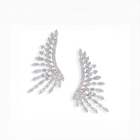 Radiant Wing Shaped Earrings in 18K Yellow Gold