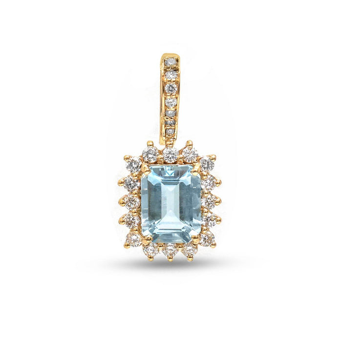 Ideal Diamond 14K (18K Custom) Yellow Gold Pendant Necklace