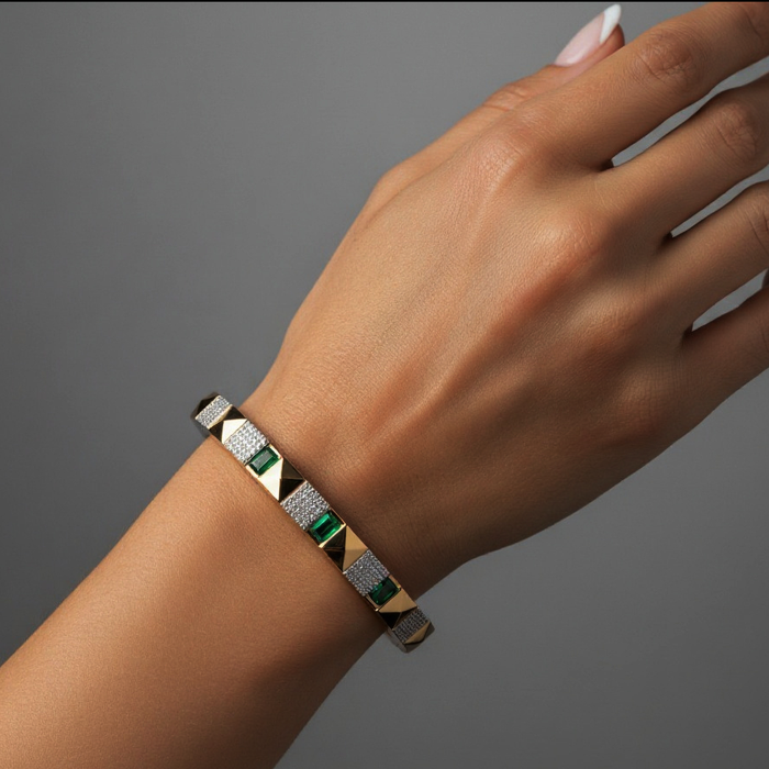 Heritage Classic Diamond Bracelet in 14K Yellow Gold