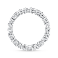 Baguette Diamond Eternity Band Ring in 14K White Gold