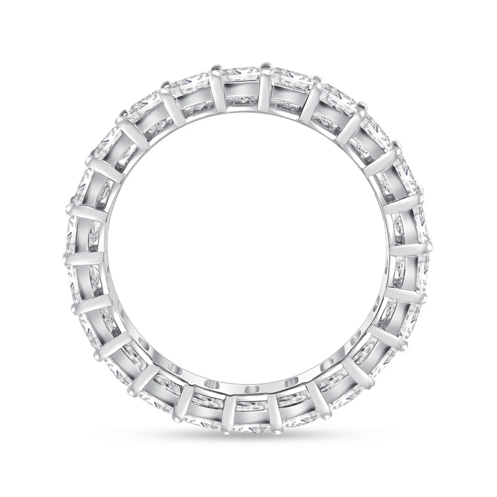 Baguette Diamond Eternity Band Ring in 14K White Gold