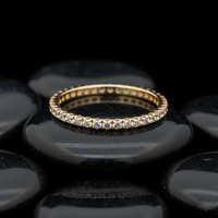 Diamond Eternity Band 14K Gold Ring
