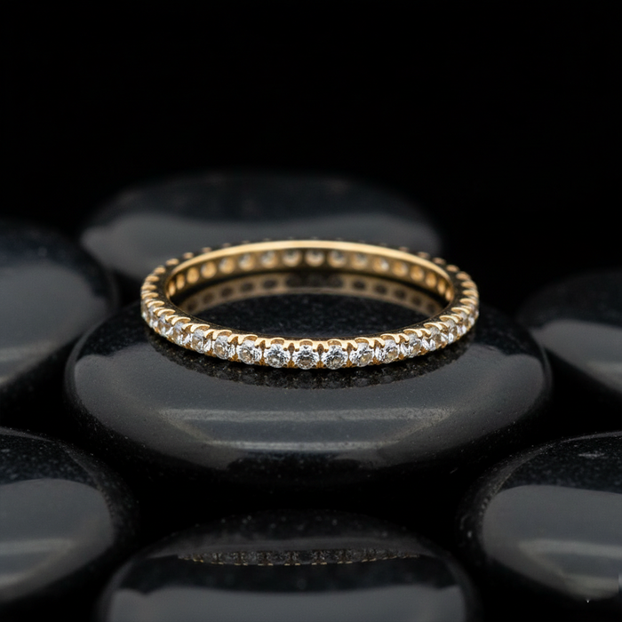 Diamond Eternity Band 14K Gold Ring