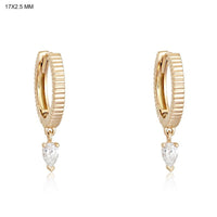Serene Drop Diamond Drop Earrings in 14K Yellow Gold