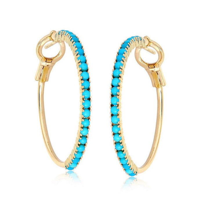 Dawn Astonishing Hoop Earrings in 14K Yellow Gold