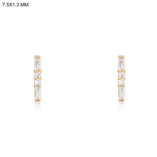 Ember Golden Huggies Earrings in 14K Yellow Gold