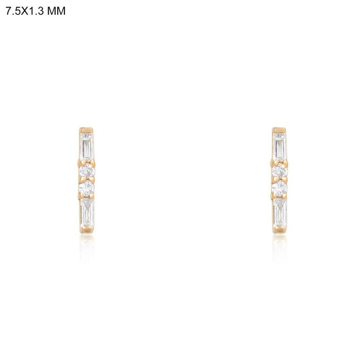 Ember Golden Huggies Earrings in 14K Yellow Gold