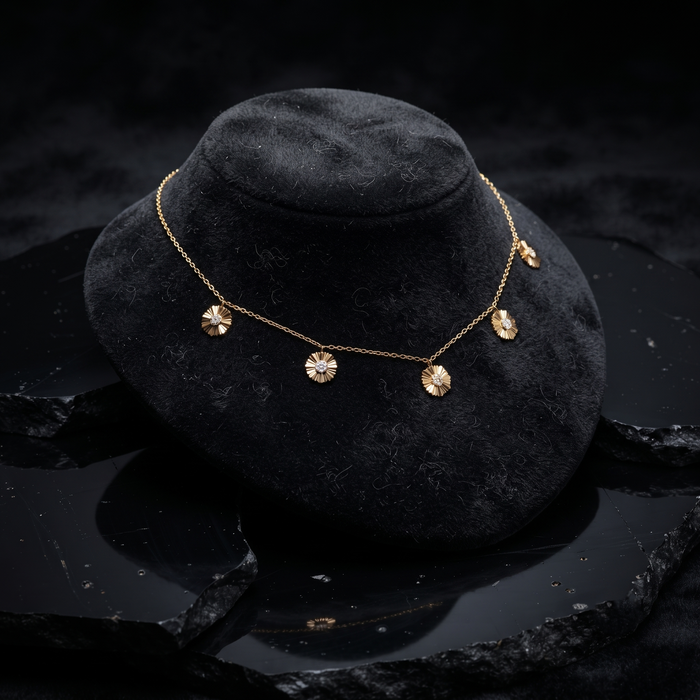 Enchantment Station Diamond Necklace in 14K Yellow Gold