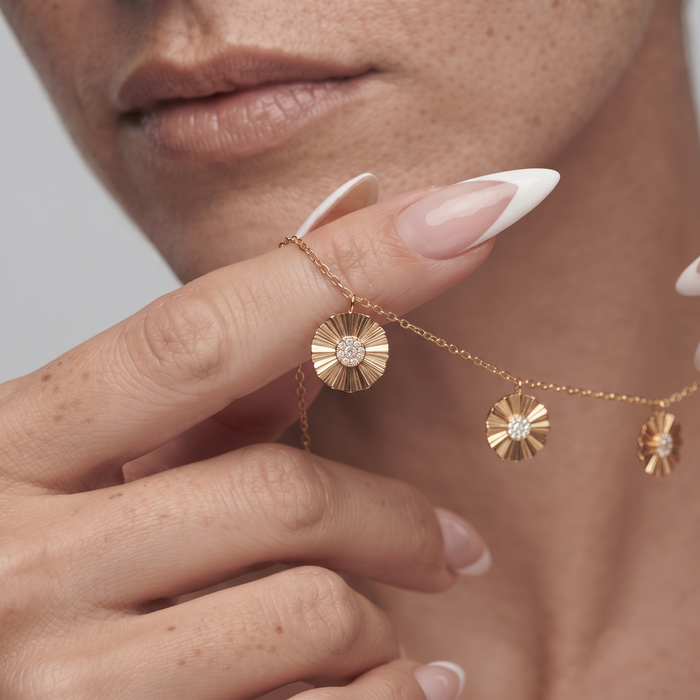 Enchantment Station Diamond Necklace in 14K Yellow Gold