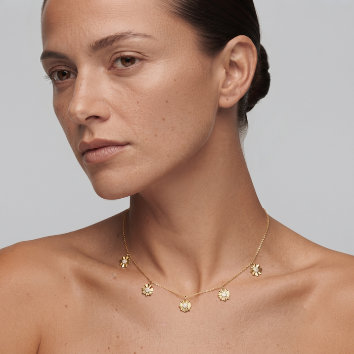 Enchantment Station Diamond Necklace in 14K Yellow Gold