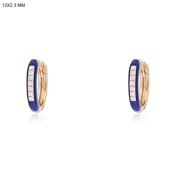 Velvet Whisper Huggie Earrings in 14K Yellow Gold