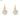 Lustrous Drape Diamond Drop Earrings