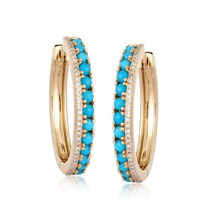 Cosmic Luscious Hoop Earrings in 14K Yellow Gold