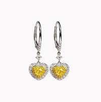 Radiant Endless Diamond Drop Earrings in 14K Yellow Gold