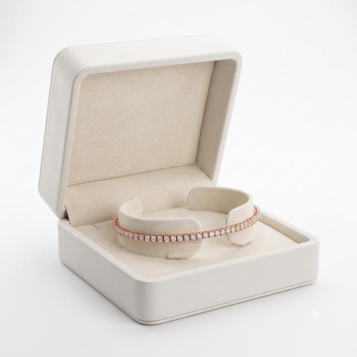 Luna Grace Diamond Tennis Bracelet in 14K White Gold