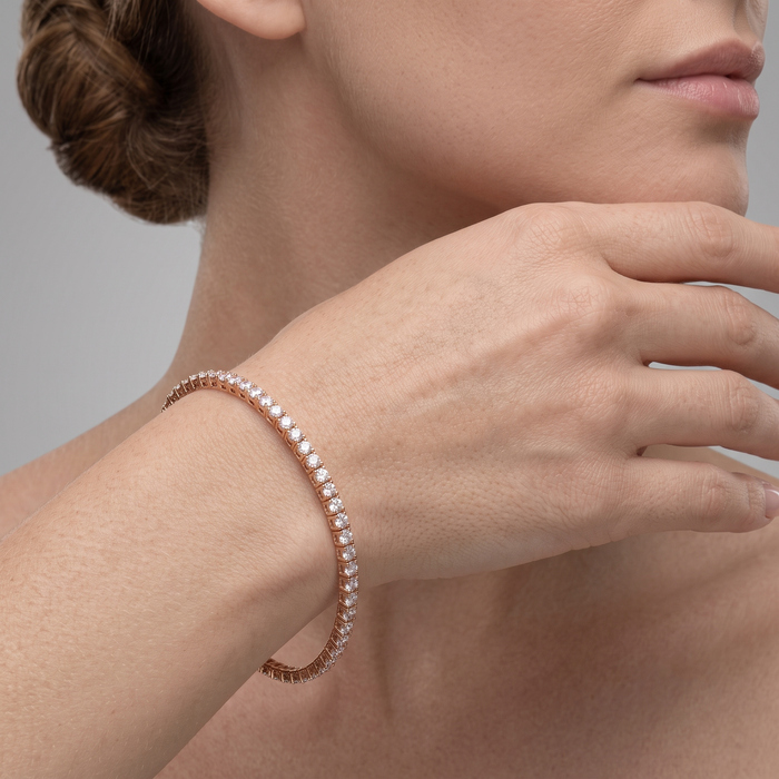 Luna Grace Diamond Tennis Bracelet in 14K White Gold