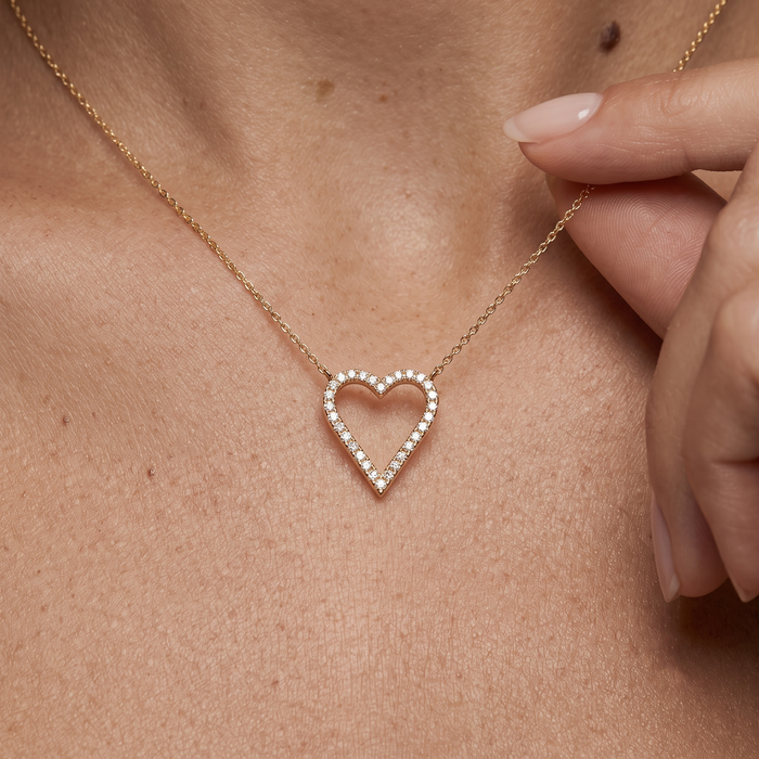 Shine Diamond Pendant Necklace in 14K Yellow Gold