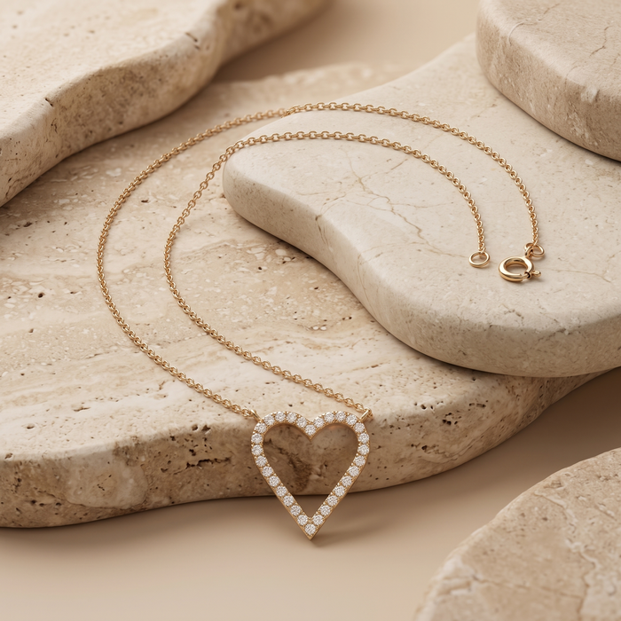 Shine Diamond Pendant Necklace in 14K Yellow Gold