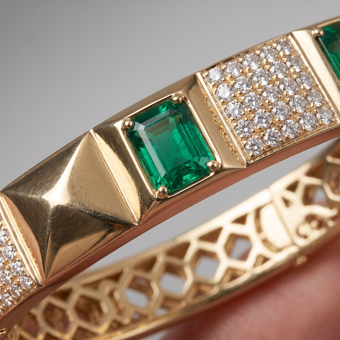 Heritage Classic Diamond Bracelet in 14K Yellow Gold