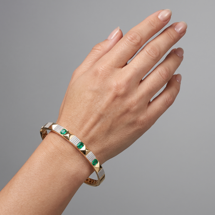 Heritage Classic Diamond Bracelet in 14K Yellow Gold