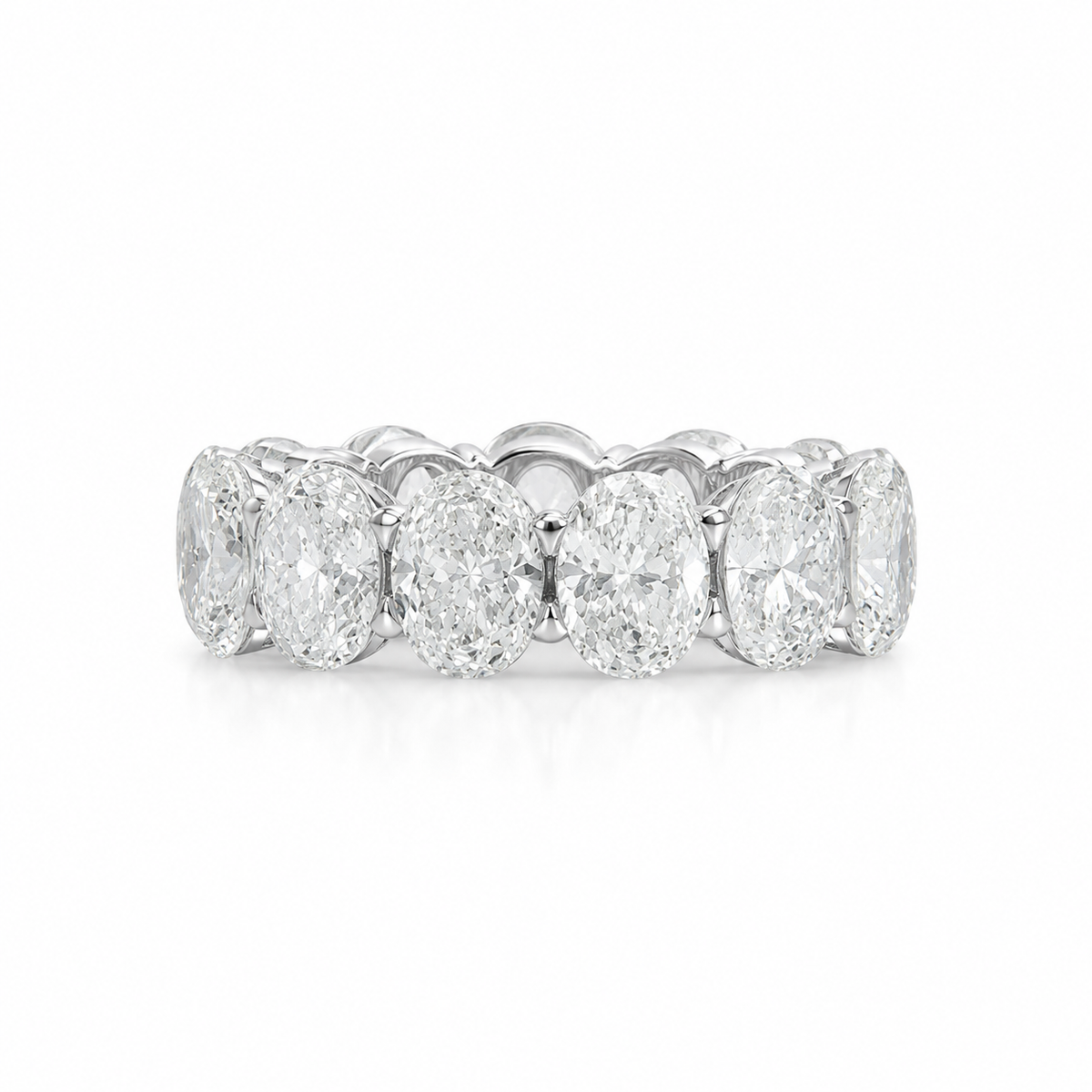 Luxury 18K White Gold Natural Diamond Ring
