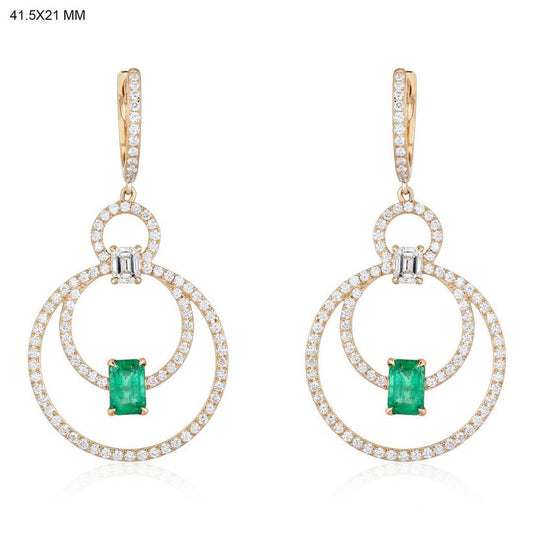 Perfectly Bright Diamond Earrings in 14K Yellow Gold