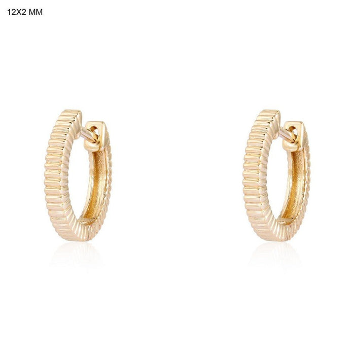 Diamond Huggie Earrings in 14K Yellow Gold
