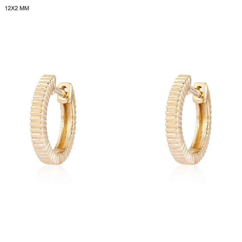 Diamond Huggie Earrings in 14K Yellow Gold
