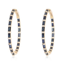 Radiant Nebula Hoop Earrings in 14K Yellow Gold
