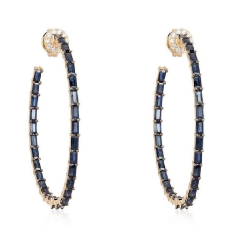 Love’S Radiance Hoop Earrings in 14K Yellow Gold