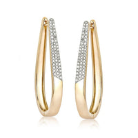 Timeless Treasure Hoops Diamond Earrings in 14K Yellow Gold