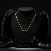 Amulet 5Mm Letter Mama Necklace in 14K Yellow Gold