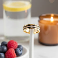 Dual Brilliance Multi-Cut Diamond Ring in 18K Yellow Gold