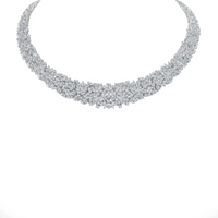 Carat Diamond Cluster Necklace in 18K Gold