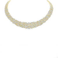 Carat Diamond Cluster Necklace in 18K Gold