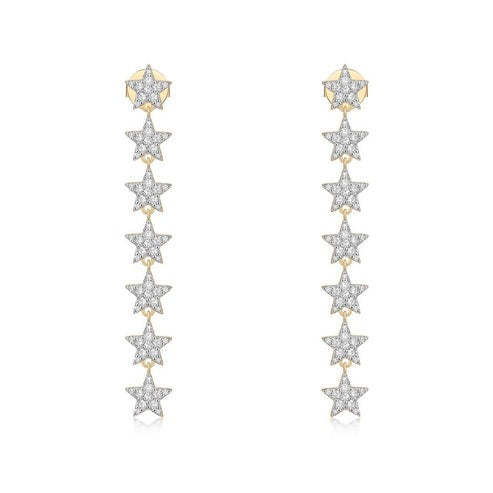 154 Diamond 14K (or 18k upon request) Yellow Gold Cascade  display picture 1