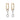 Luminescent Trail Diamond Drop Earrings