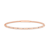 Precision Round Cut Diamonds Bracelet in 14K Gold