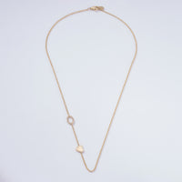 Gold Heart 14K Oval Pendant Necklace