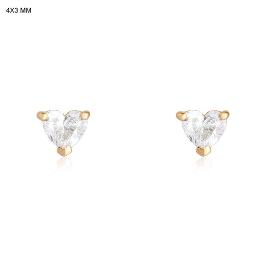 Artisanry Fancy Diamond Stud Earrings in 14K Yellow Gold