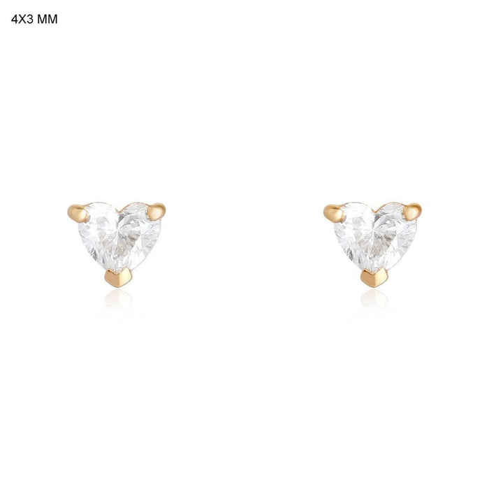Artisanry Fancy Diamond Stud Earrings in 14K Yellow Gold