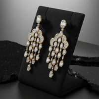 Baguette Diamonds Earrings in 18K White Gold