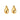 Heavenly Small Pair Hollow Drop Earrings