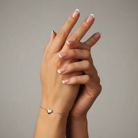 Heartlight Dainty Bracelet in 14K Yellow Gold
