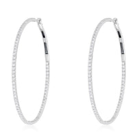 Golden Legacy Diamond Hoop Earrings in 14K Yellow Gold