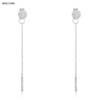Diamond Drops Earrings in 14K Yellow Gold