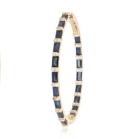 Radiant Nebula Hoop Earrings in 14K Yellow Gold