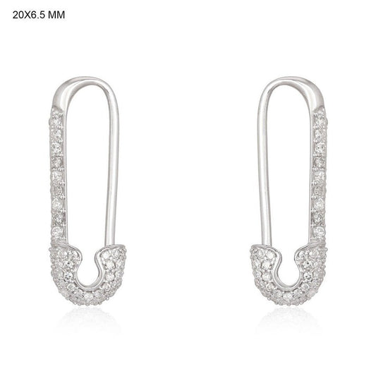 Vintage Clip Hoops Diamond Earrings in 14K Yellow Gold