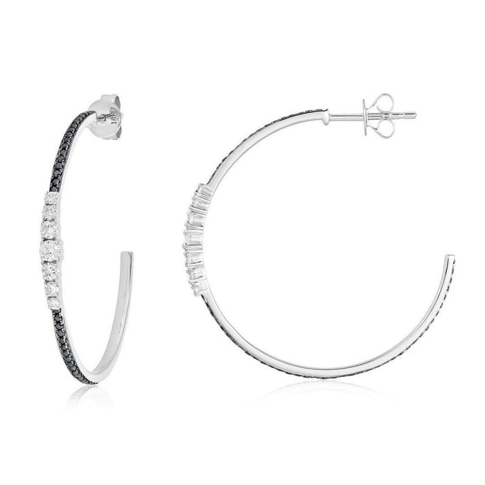 Radiant Amethyst Hoop Earrings in 14K Yellow Gold