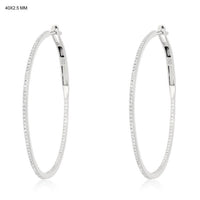 Luxe Blaze Hoops Diamond Earrings in 14K Yellow Gold